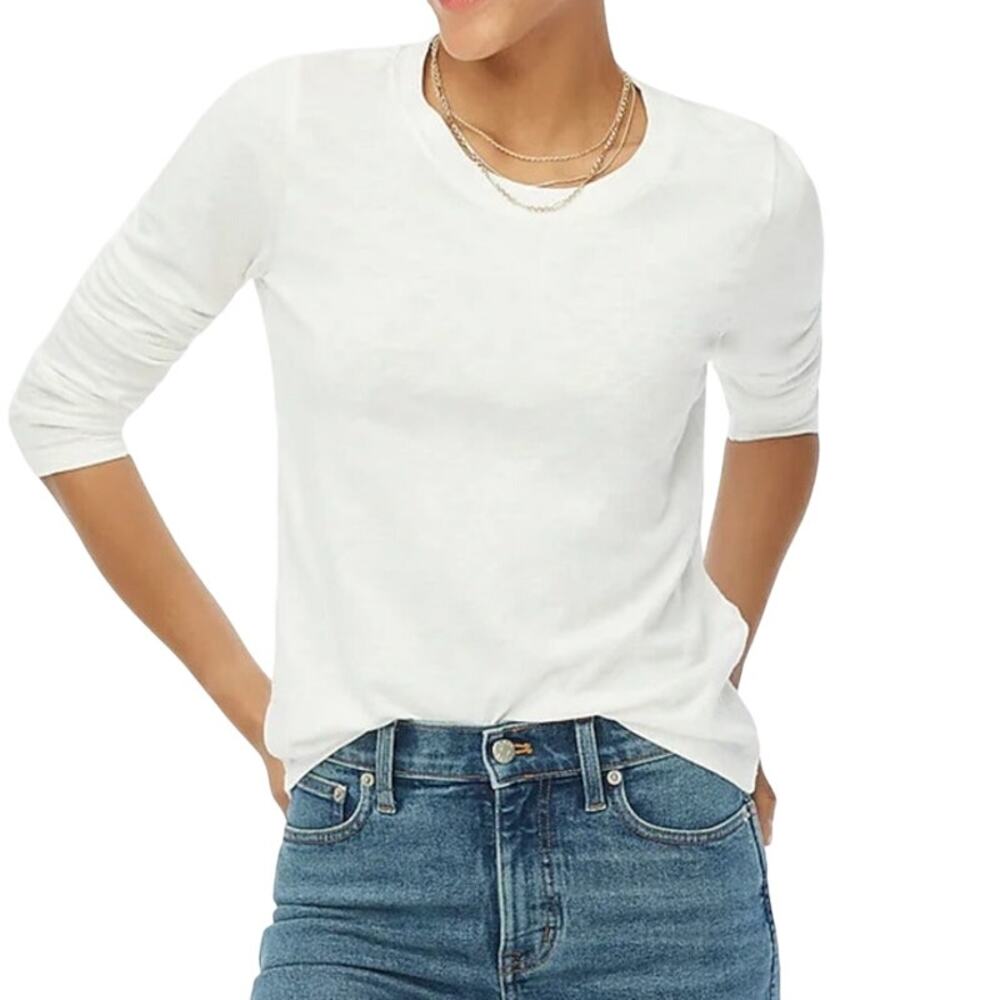 J.Crew Factory Long-Sleeve Crewneck girlfriend tee Size M